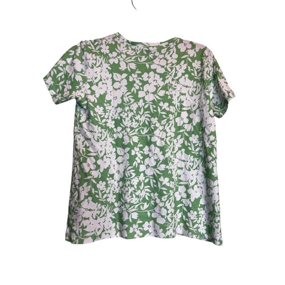 Lake Pimano Short Set Pajama S Green Floral Print - Picture 3 of 8